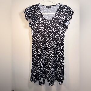 Lyrur Black And White Womens Summer Short Dress size Small